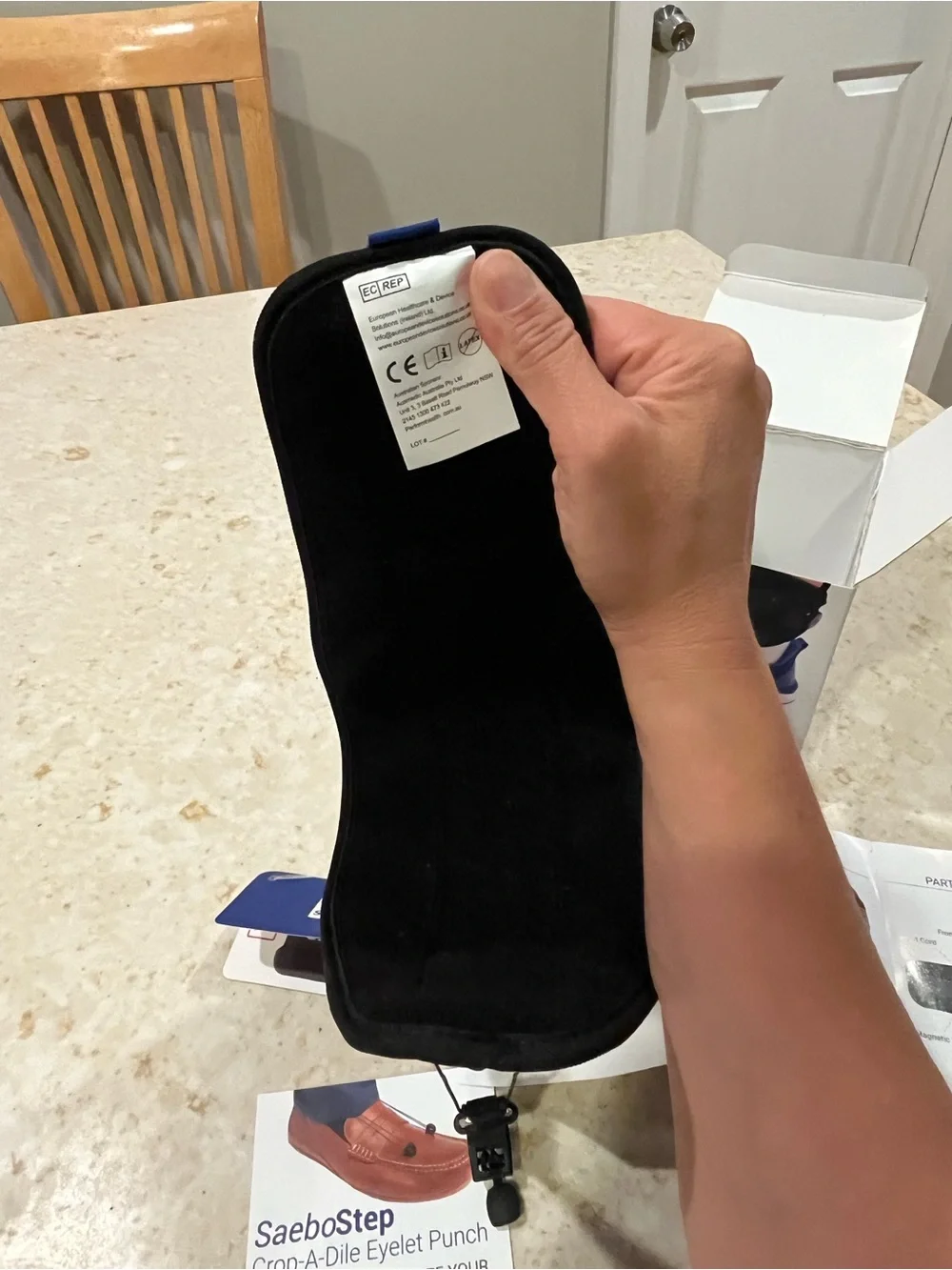 New saebostep Black Ankle-Foot Orthosis (AFO) for foot drop